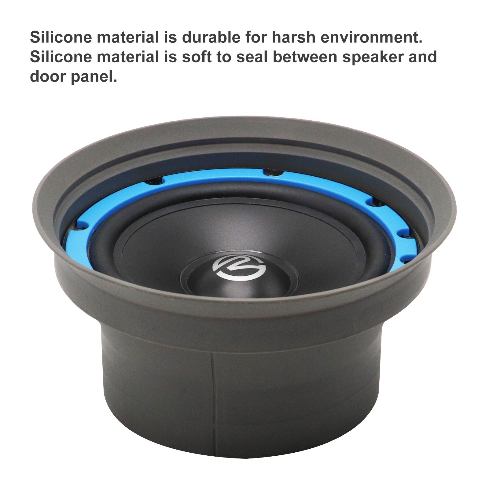 Recoil SPB65K Foldable Silicone 6.5” Car Speaker Baffle Kits, Four Pieces