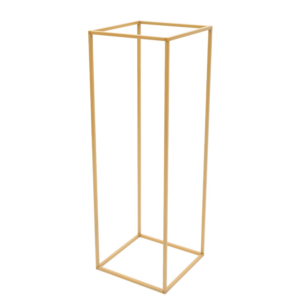 Gold Metal Flower Stand Rectangular Rack For Wedding Table Centerpieces Decor 🔥