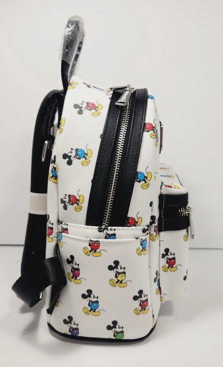 Disney Parks Loungefly Mickey Mouse All Over Mini Backpack NEW NWT FREE SHIPPING
