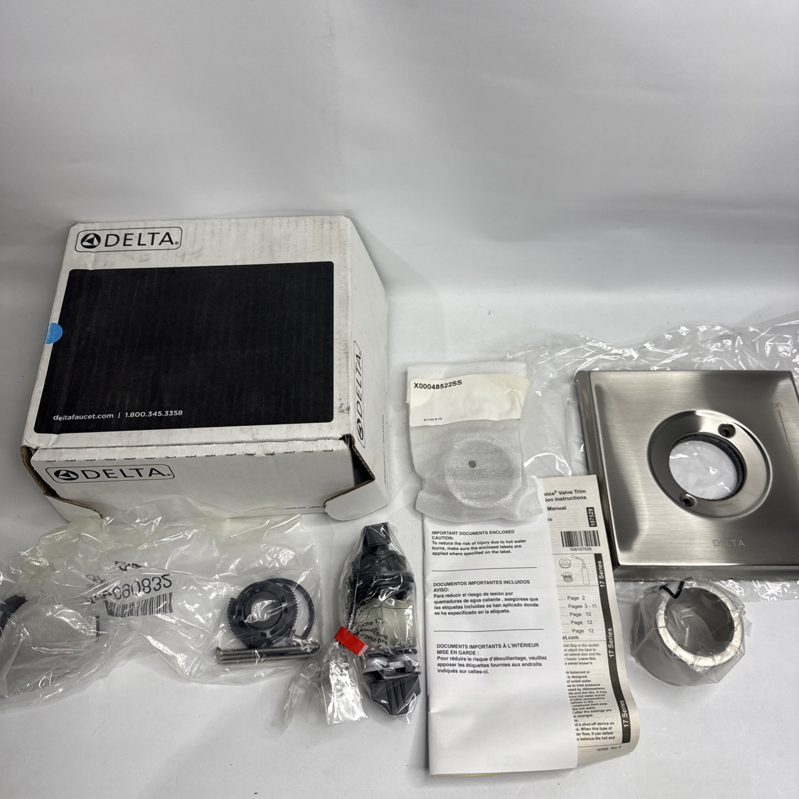 Delta Dryden T17051-SS Monitor® 17 Series Valve Only Trim - Stainless