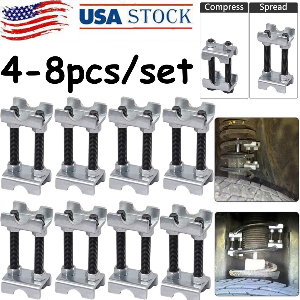 4/8pcs Set 2 Way Adjustable Lift Or Lower Spring Spacer Coil Spring Compressor