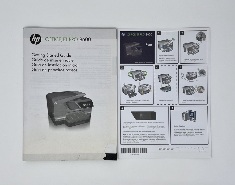 HP OfficeJet Pro 8600 Getting Started Guide