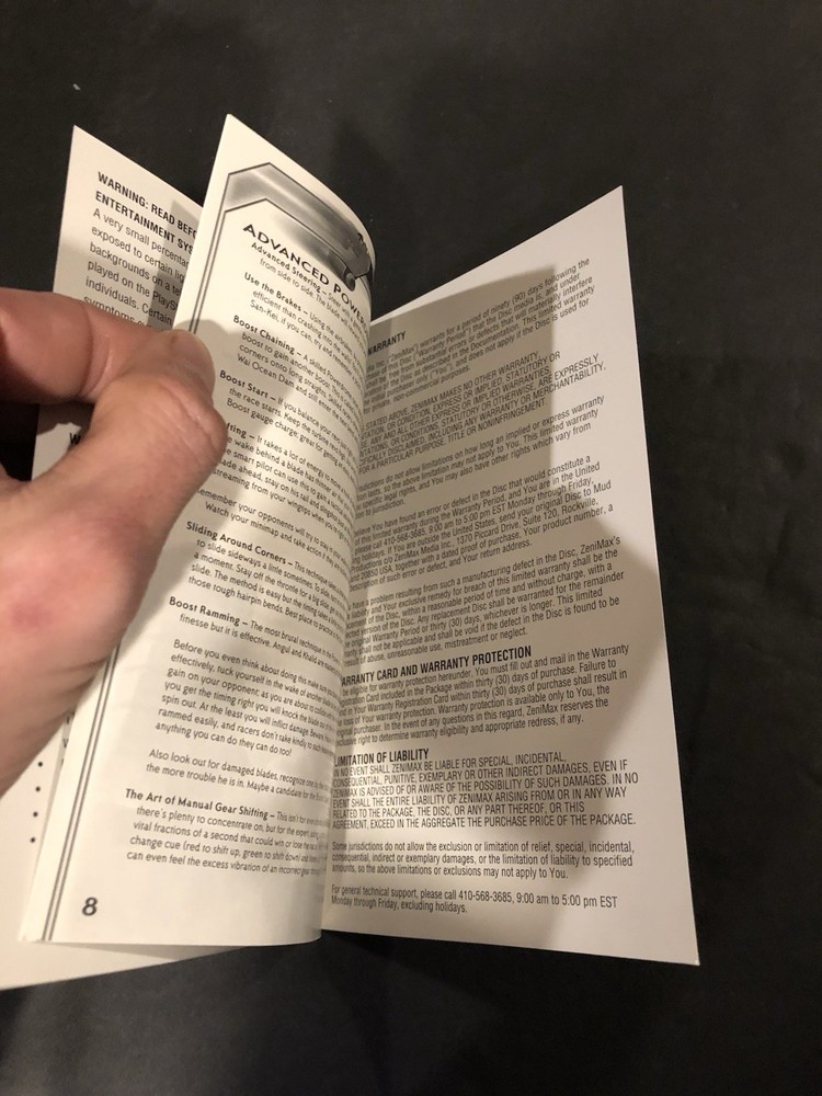 power drome ps2 Manual Only