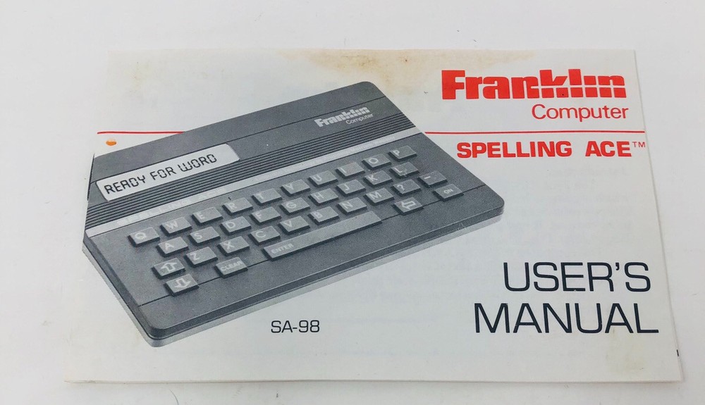 Franklin Computer Spelling Ace Electronic Spell Checker