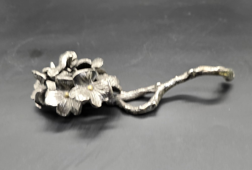Beautiful Silver Colored Flower Stem Silver Plated Not Solid 8in
