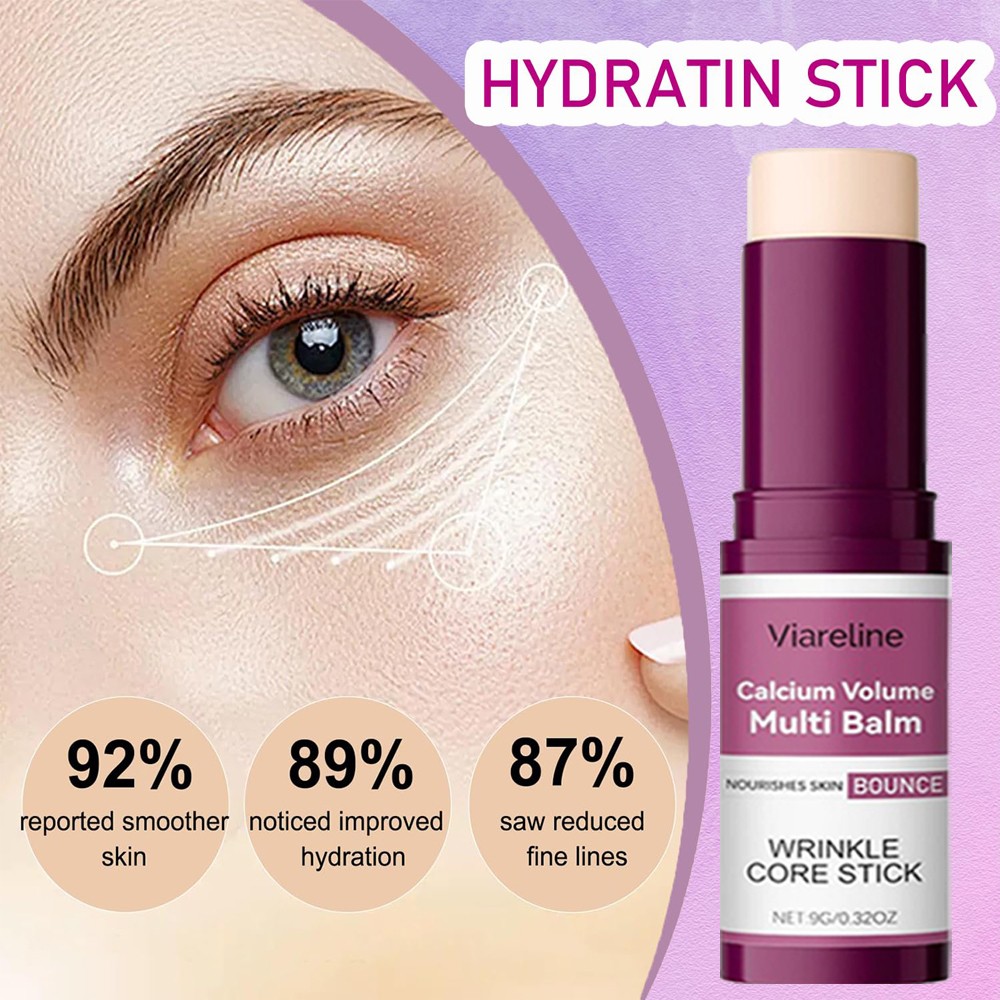 2Pack Calcium Volume Multi Balm Wrinkle Core Stick Collagen Moisturing Stick