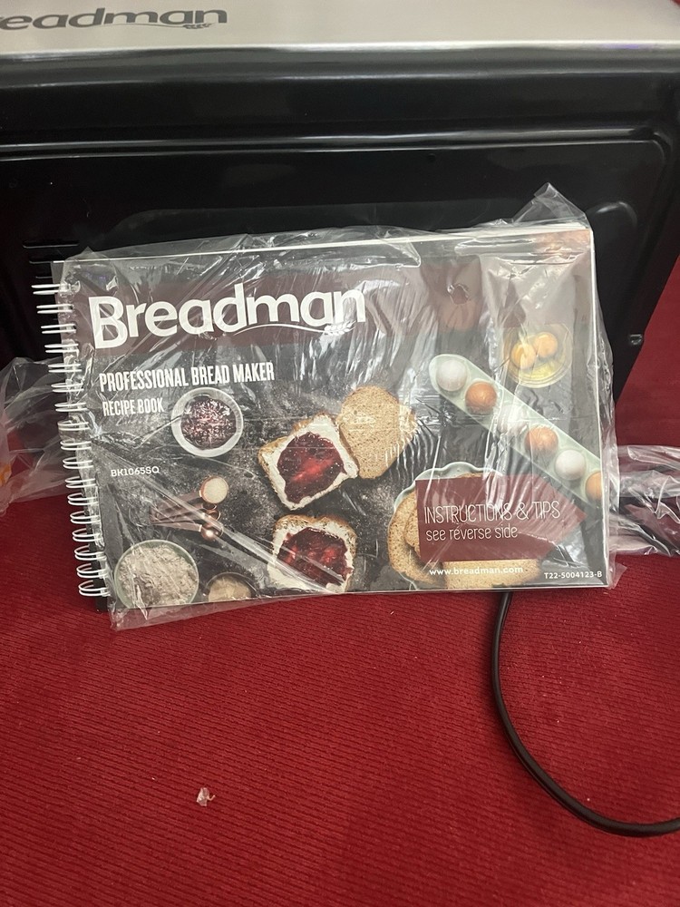 Breadman Professional BK1065SQ 2lb Bread Maker - Silver Chrome New Incomplete