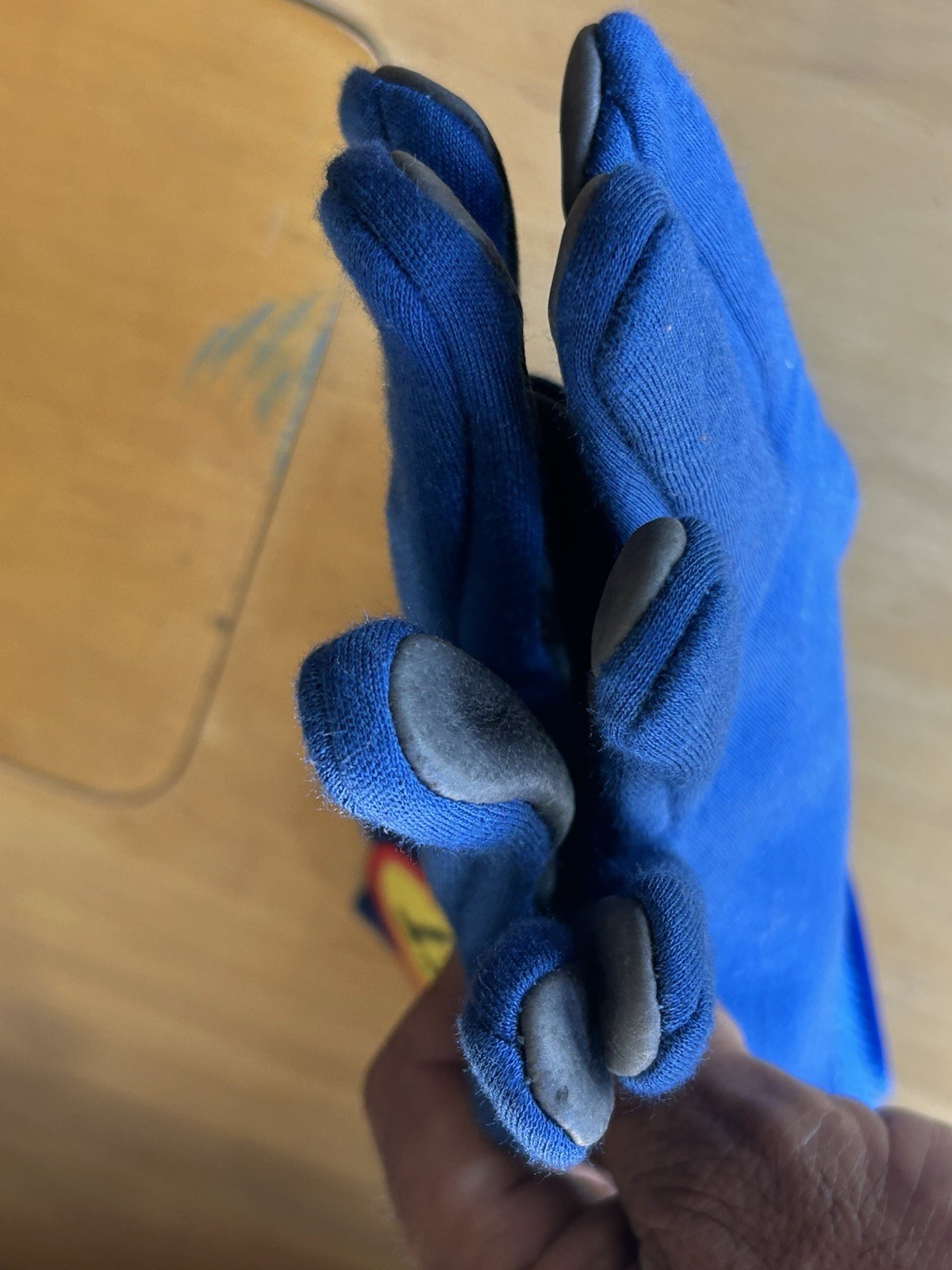 Deist Driving Gloves - SFI 3.3/5 Glove Safety Men's Large Blue