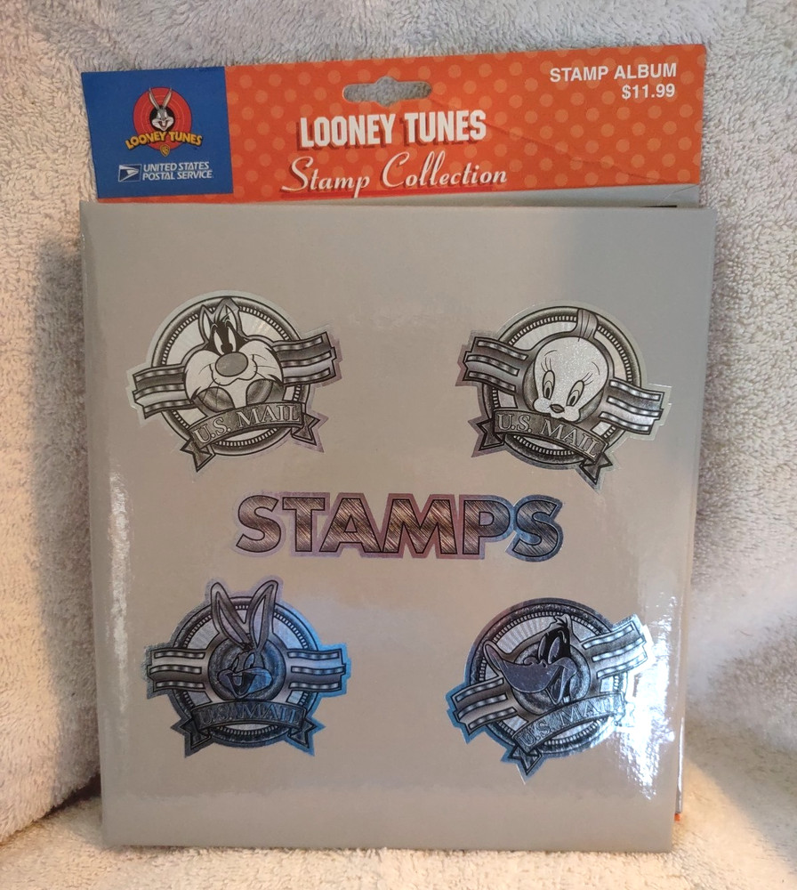 USPS Looney Tunes Stamp Album 7 3/4" x 7" From 1999