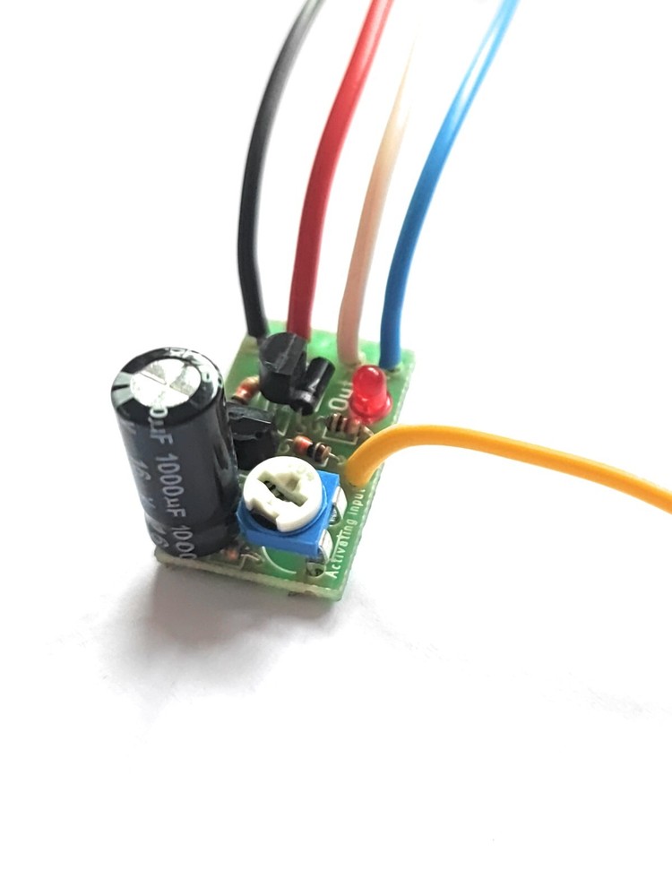 Mini car led timer switch 12V time relay 3 - 750s delay off, positive activating