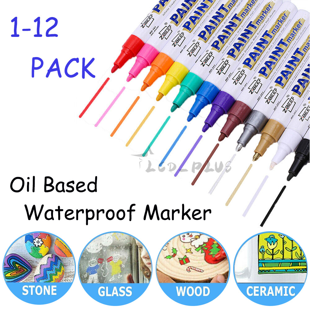 Waterproof Permanent Paint Marker Pen For Car Tyre Tire Tread Rubber Metal Wood