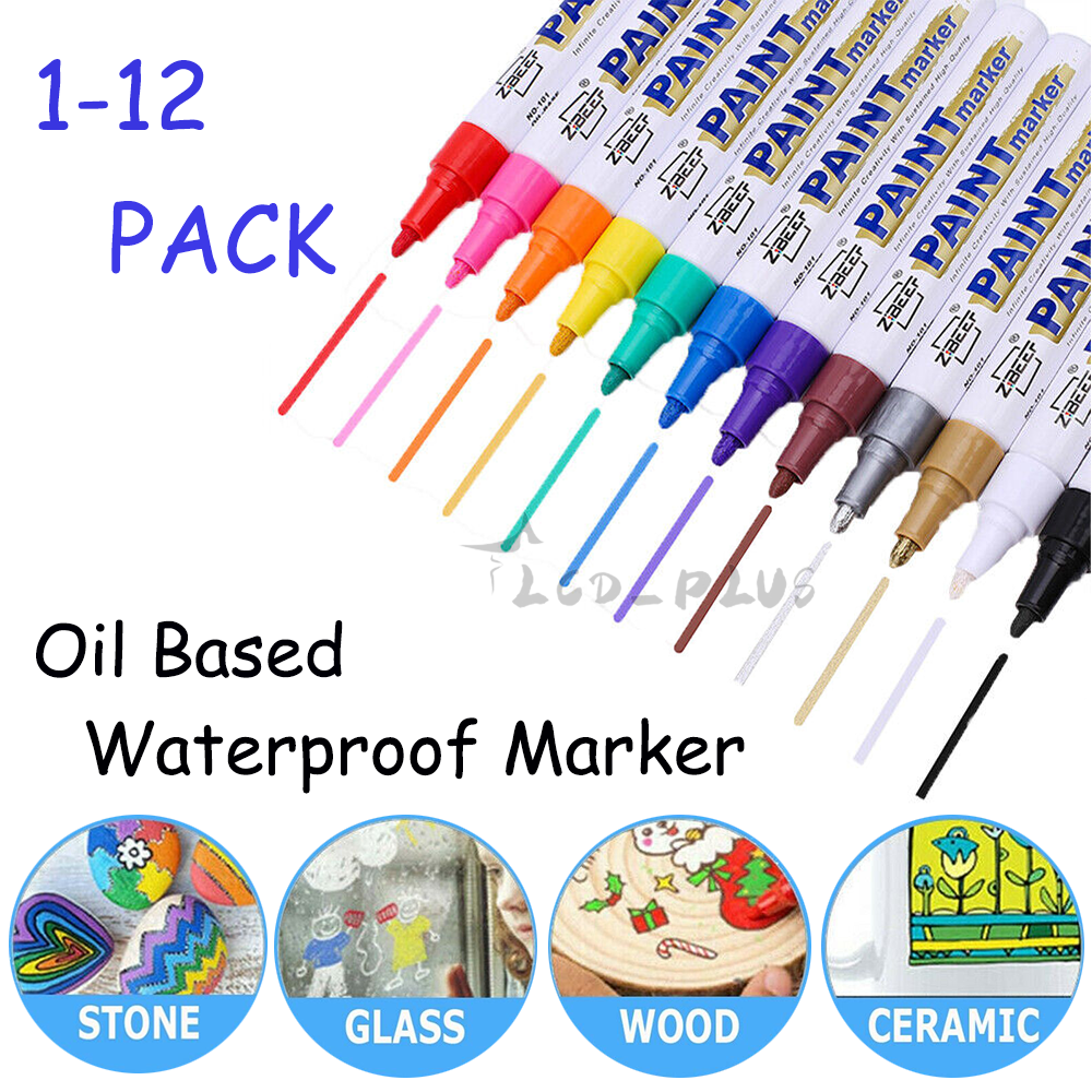 Waterproof Permanent Paint Marker Pen For Car Tyre Tire Tread Rubber Metal Wood