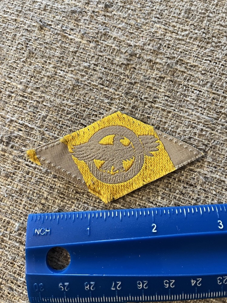 WWII Honorable Discharge US Army Patch Ruptured Duck Tan INV11310