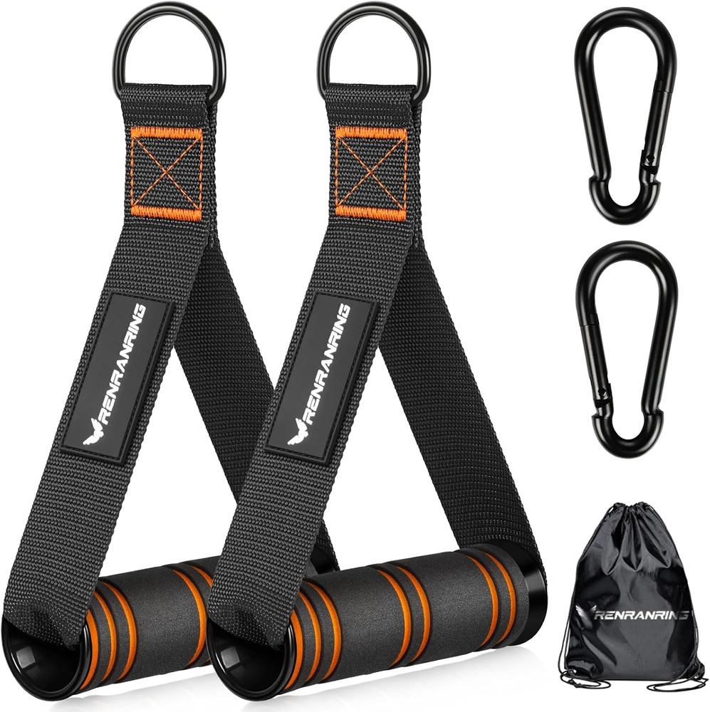 RENRANRING Gym Exercise Handles, Replacement Handle Attachments for Cable Machin