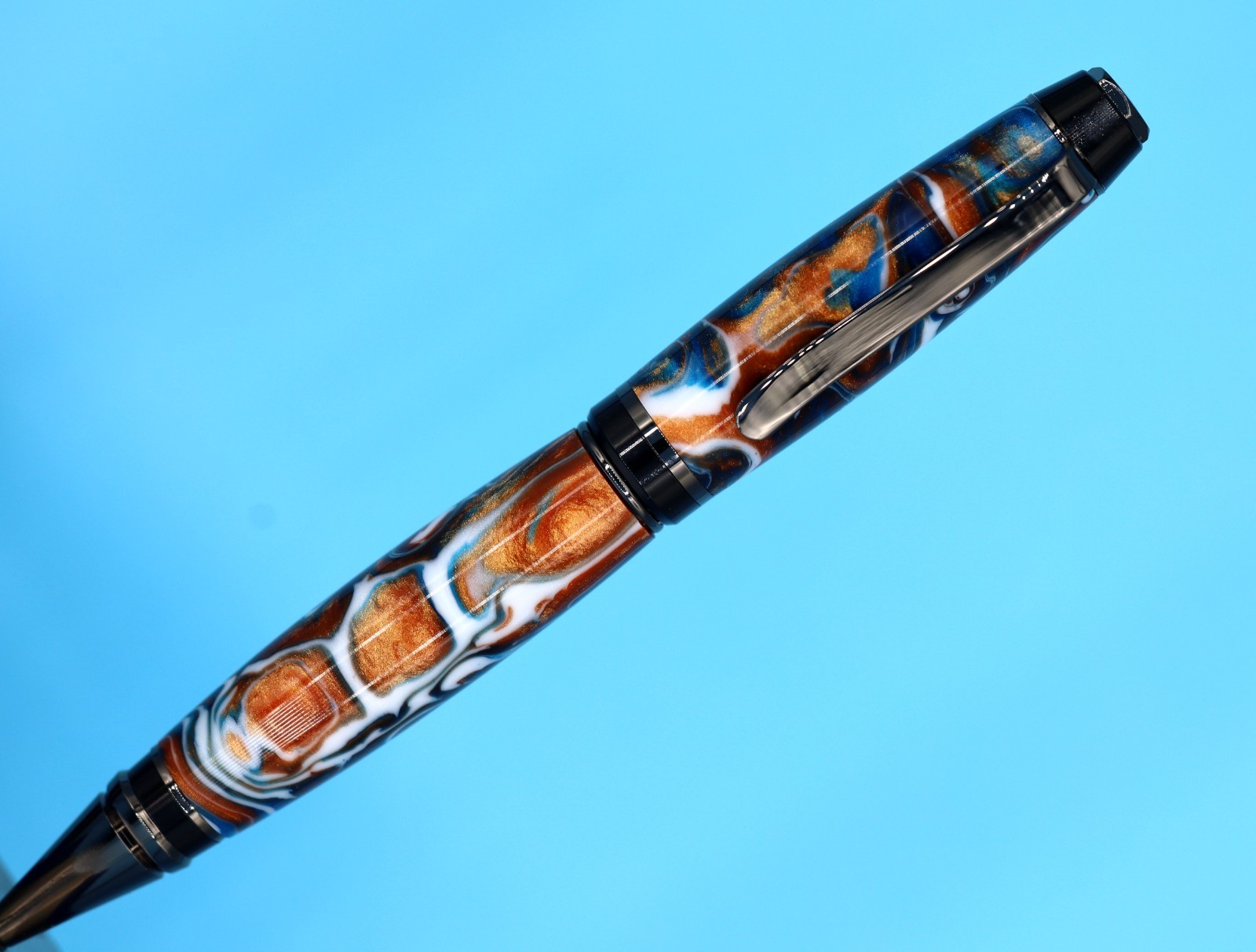 Popular Classic Cigar Ballpoint Pen in Gunmetal with Copper Canyon Color #129