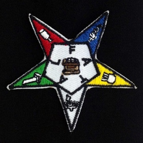 Masonic O.E.S. Embroidered Emblem Patch - 2" (OES-5)