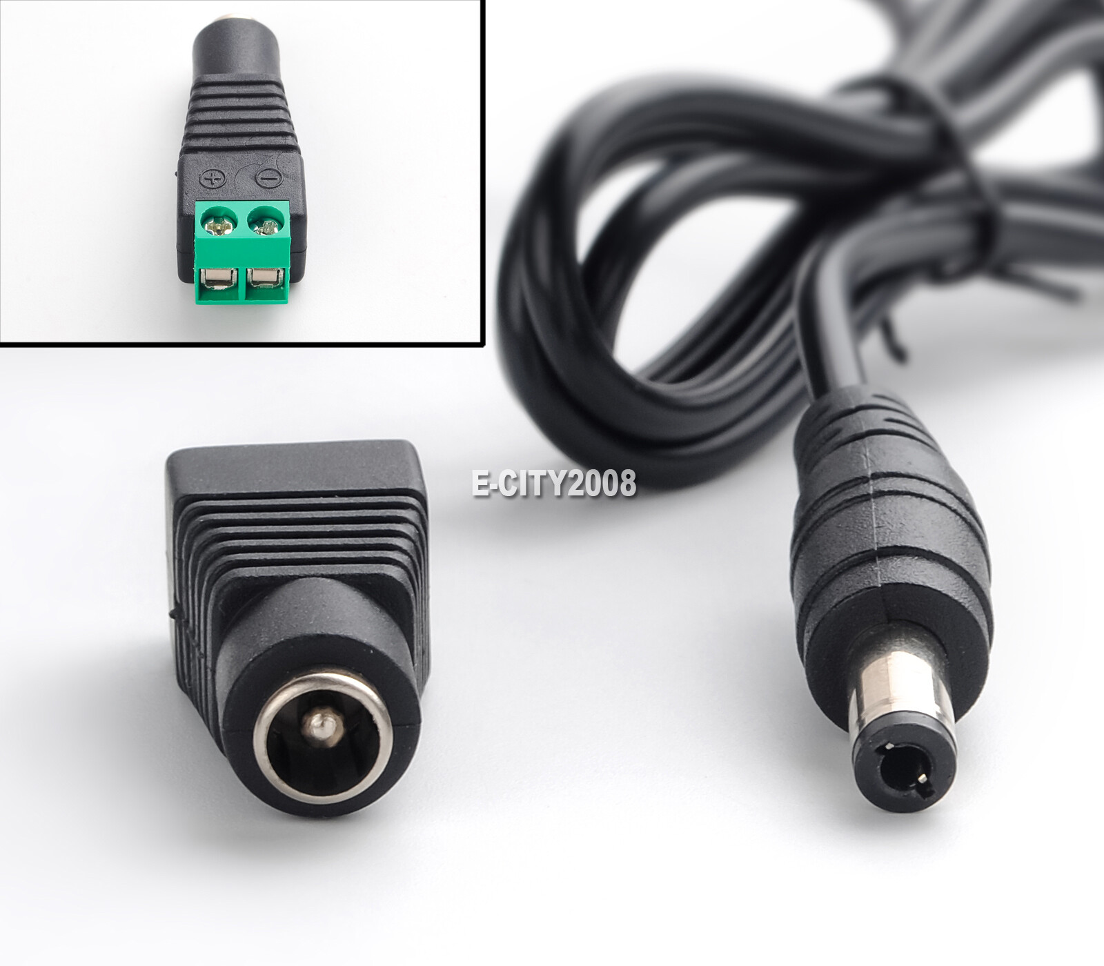 12V 5A 5 AMP 60W DC Power Supply Adapter Transformer LED Strip CCTV PC 5050 USA