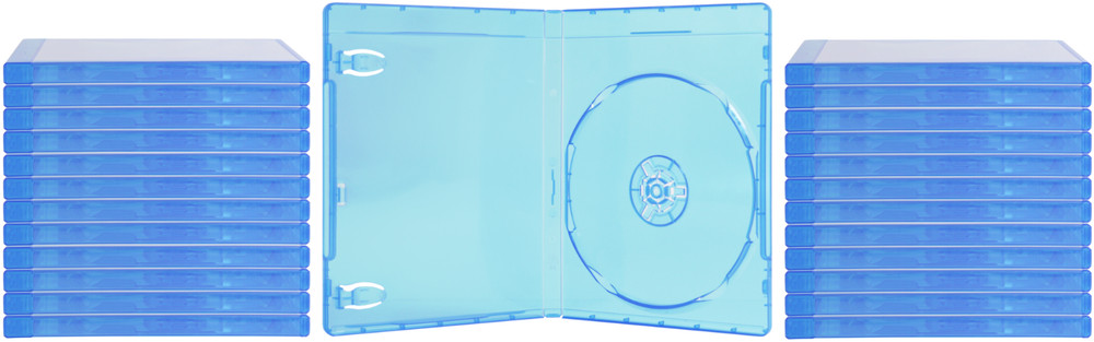 (25) Blu-Ray Empty Replacement Cases - Single Capacity Standard 12mm - BRBR12BL