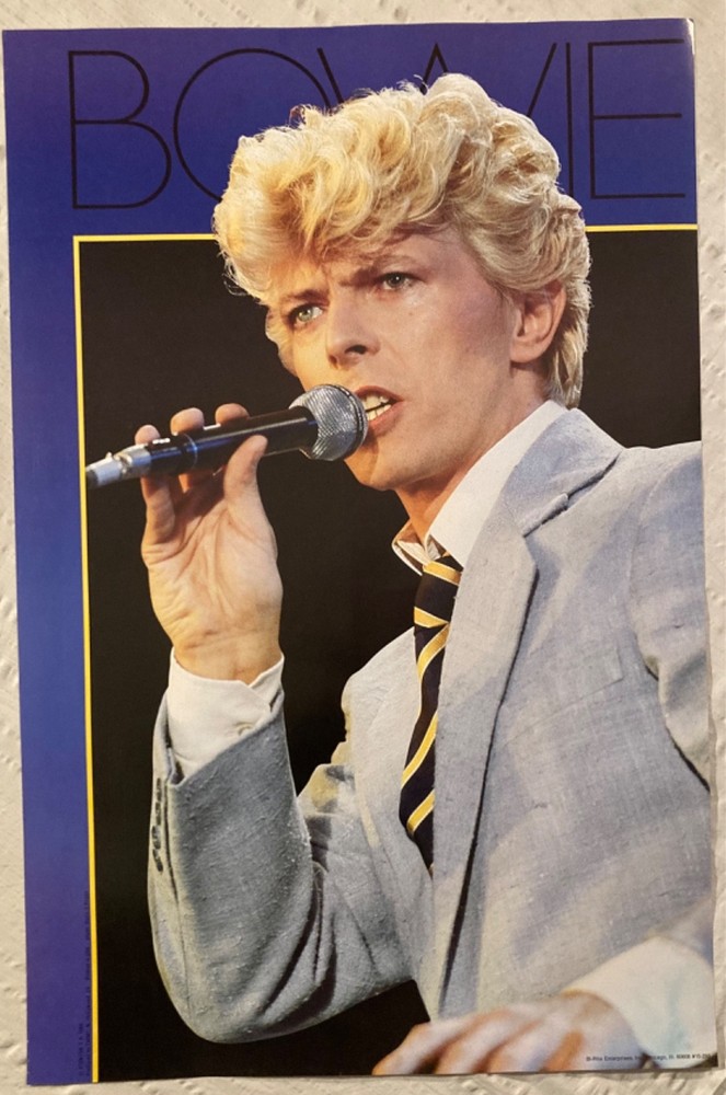David Bowie 1984 Poster BiRite Chicago Blue G
