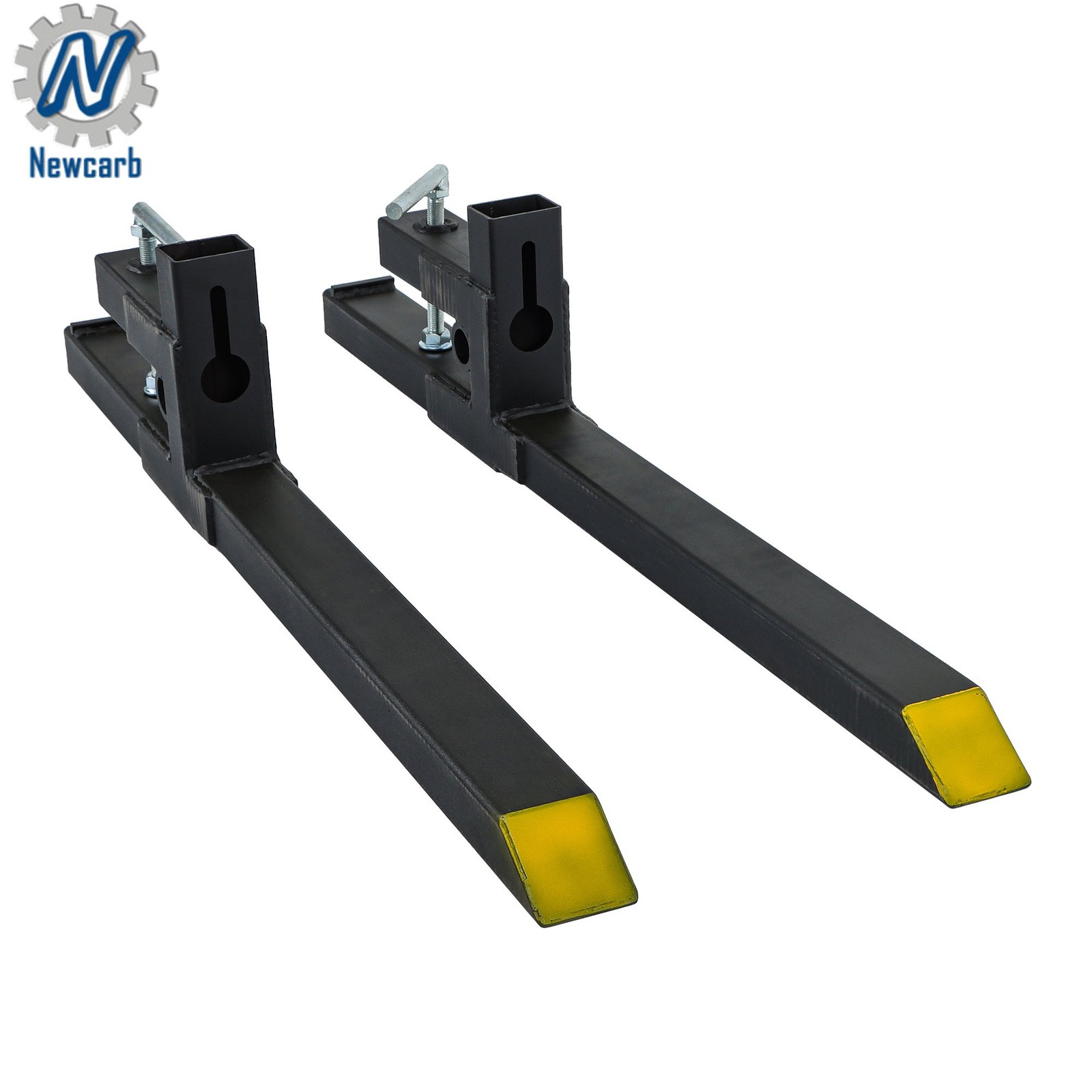 2000 Lbs 43" Clamp On Loader Bucket Forks Tractor Skid Steer Pallet Forks