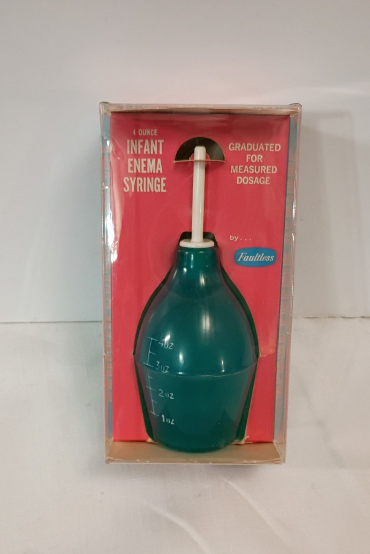 Vintage See-Flo Infant Enema Syringe made by Faultless Rubber Co.
