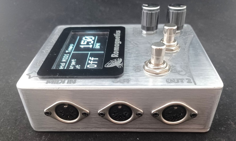 Romagnetics Midynamite - Multieffects MIDI pedal w. USB MIDI & Battery