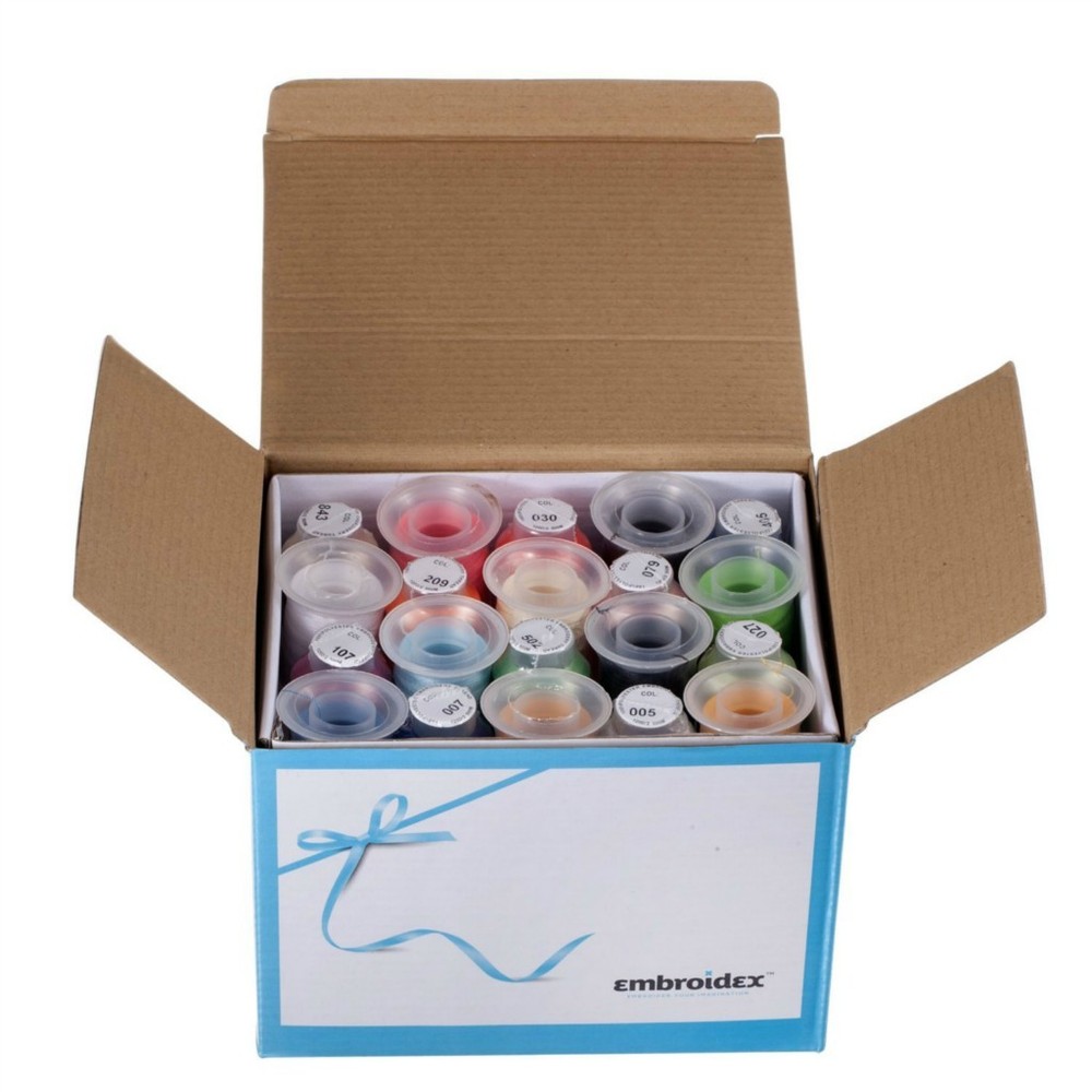 40 Spools Brother Colors Embroidery Machine Thread