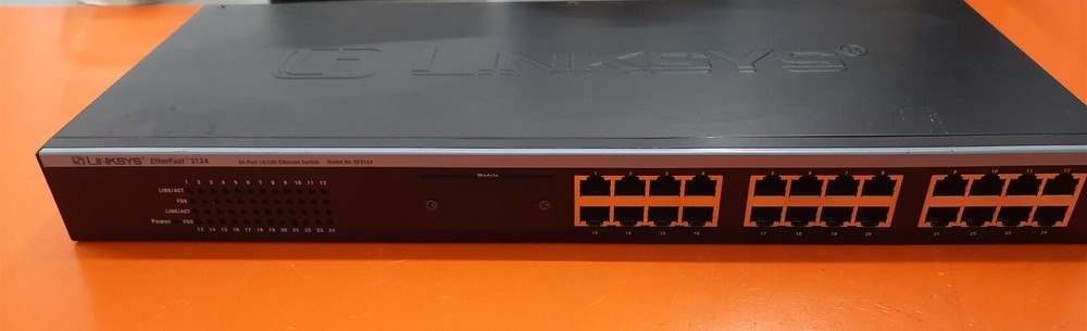 ⭐️⭐️⭐️⭐️⭐️ Linksys EtherFast (EF3124) 24-Ports Rack 10/100 Ethernet Network