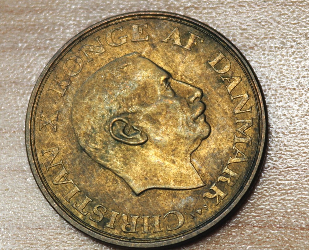 1947 Denmark 1 Krone KM# 835