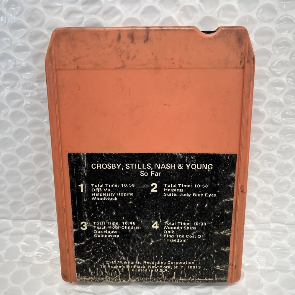Crosby, Stills, Nash & Young / So Far 1974 Atlantic 8 Track Tape