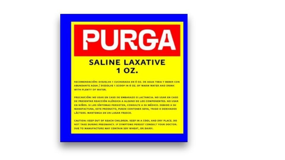 PURGA laxative / laxante PURGA 