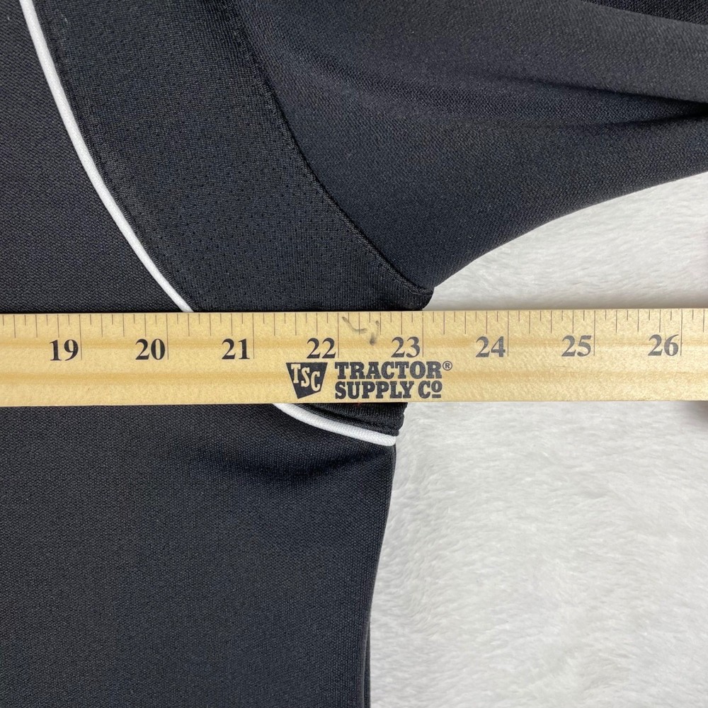 Pebble Beach Performance Mens Quarter Zip Pullover Black Golf Sweatshirt Medium