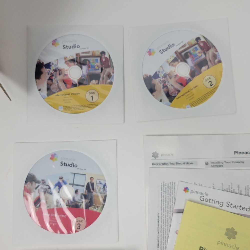 Pinnacle Studio 500 USB Computer PC Home Video Transfer Editing Version 10