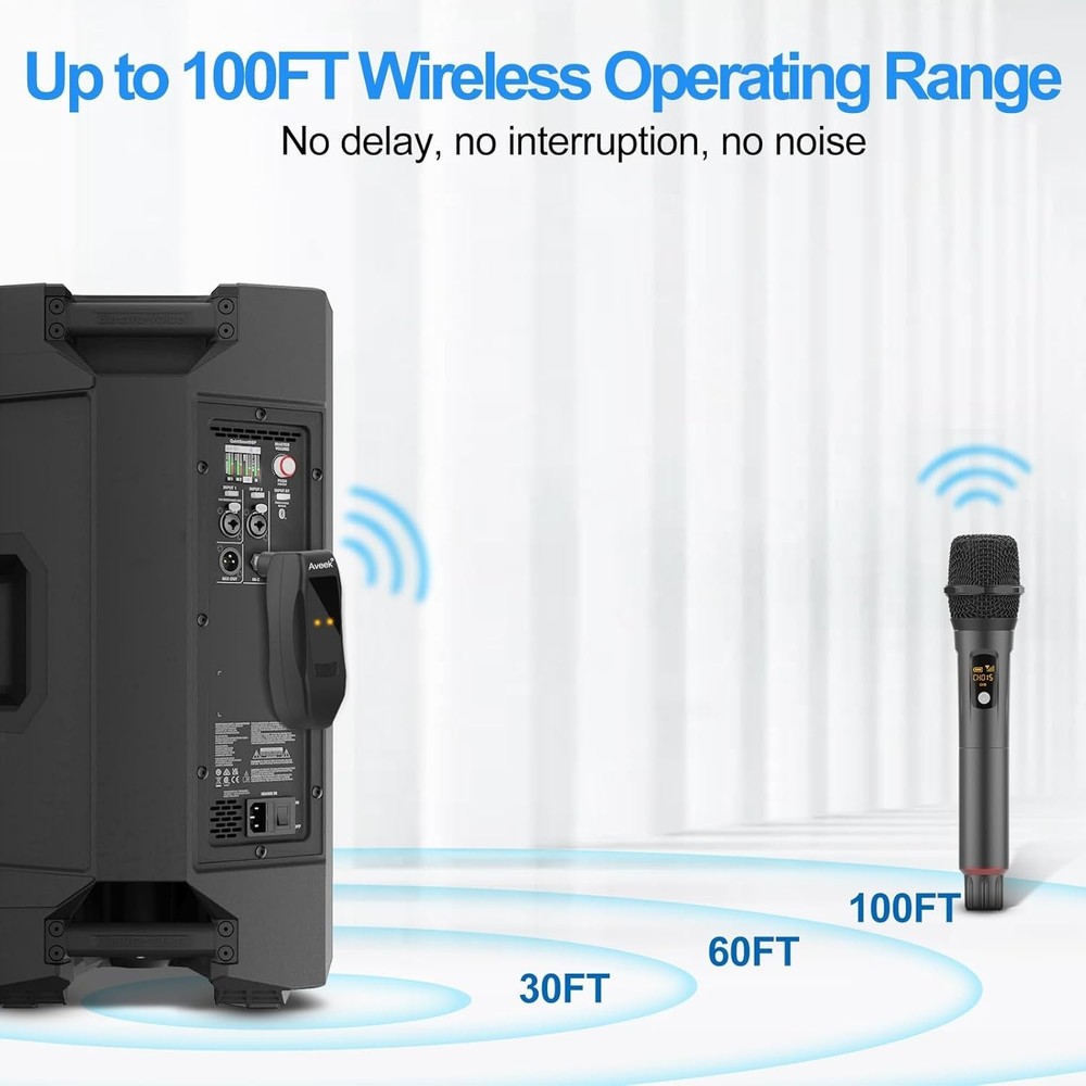 Professional Wireless Karaoke Microphone Set
