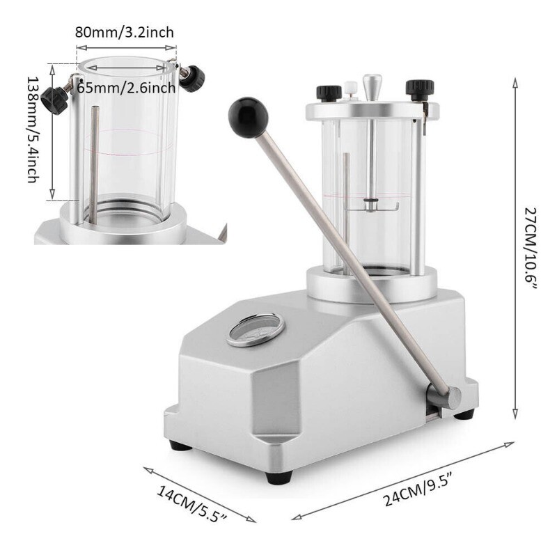 6 Watch Case Waterproof Pressure Tester Water Resistant Testing Machine NICE