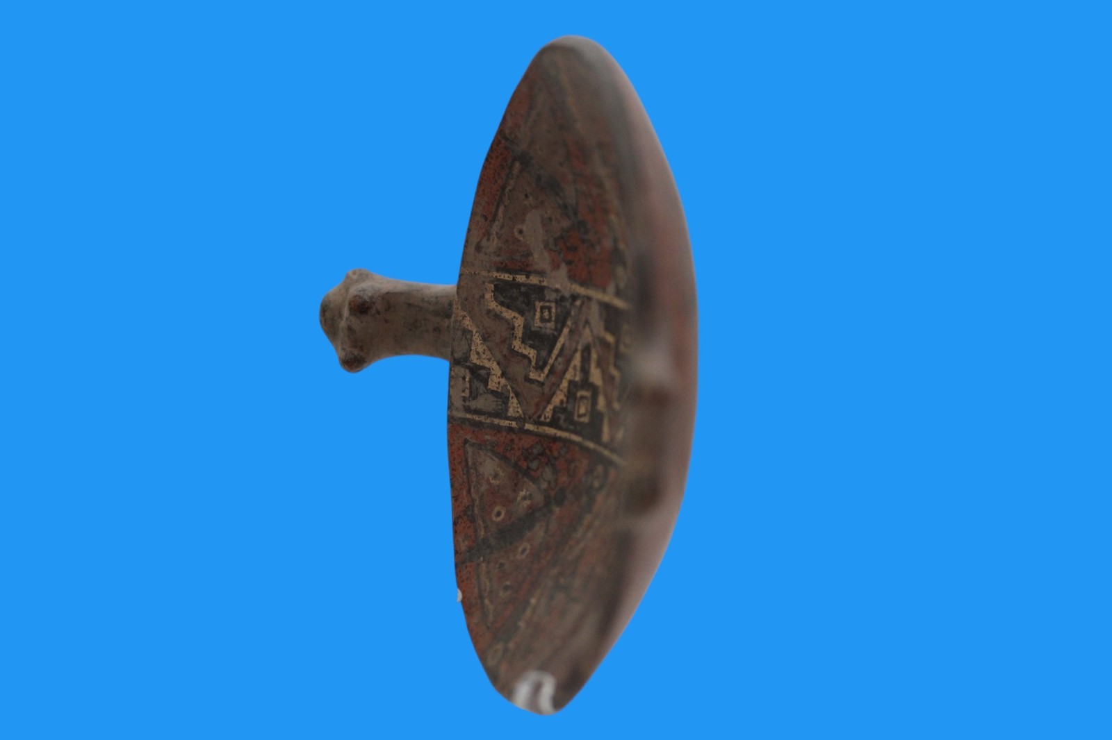 Museum Replica of a Pre Columbian Inca Artifact Small Plate From Peru 030