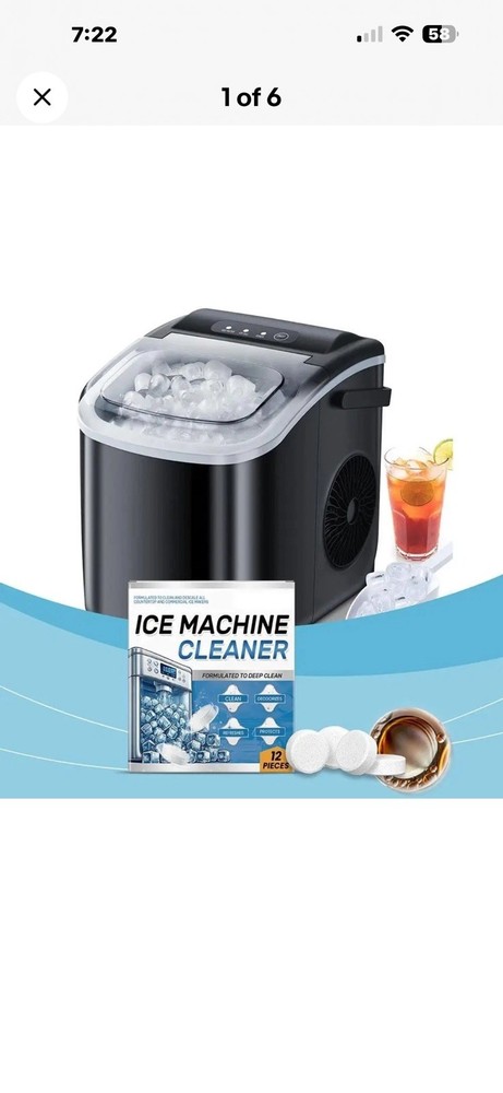 Ice Machine Cleaner Tablets 12 Pack Ice Maker Descaler Deodorizer Universal