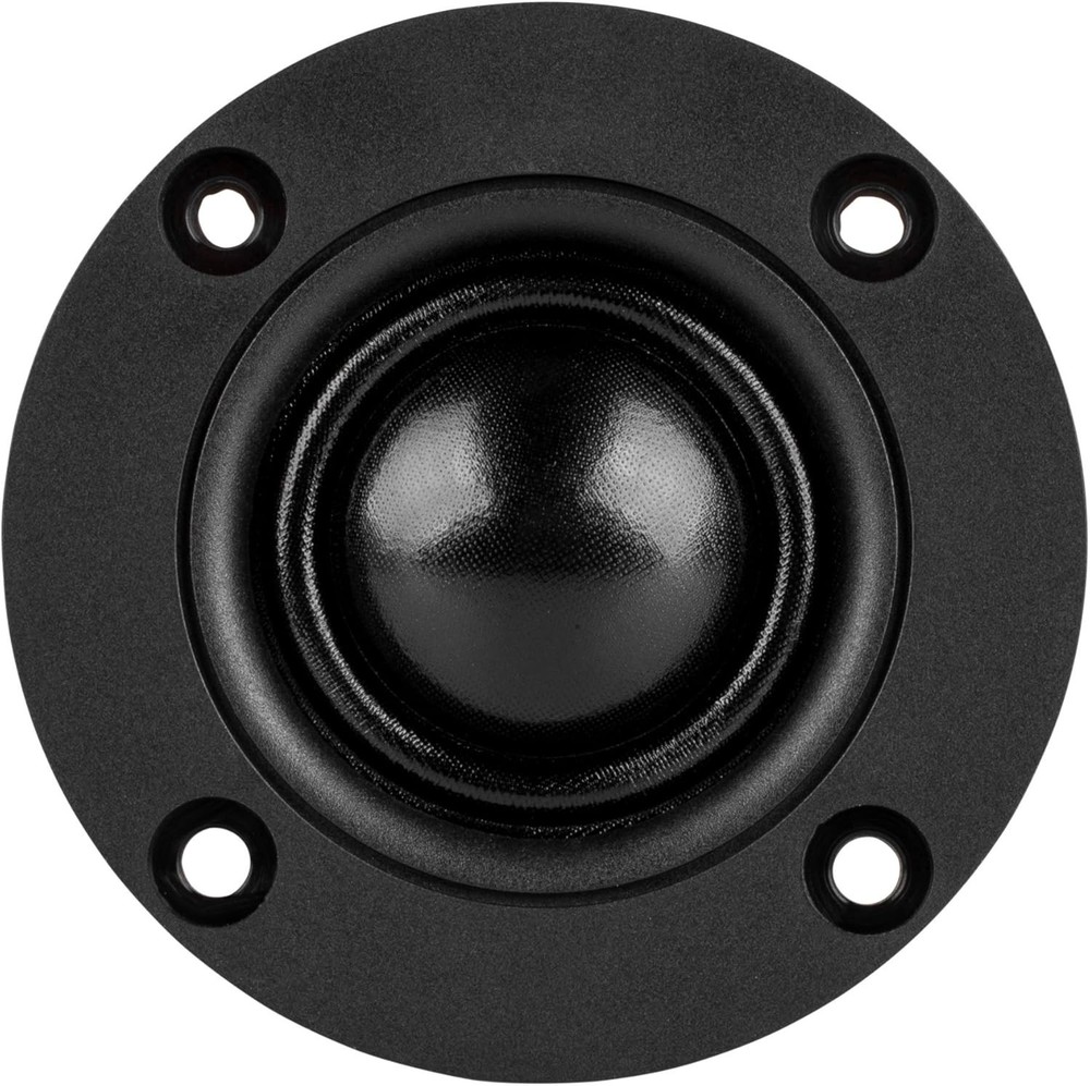 Modern Black 1” Soft Dome Tweeter - Exceptional Sound Quality & Install Ease