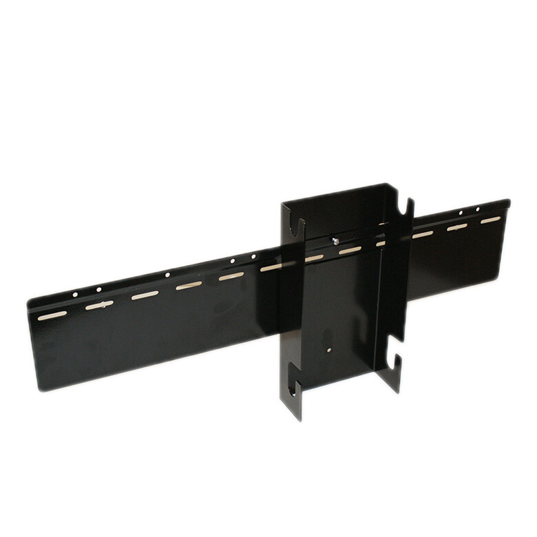 24" WALL HANGING BRACKET SYSTEM FOR 6" TF GRAVITY BINS, BLACK, WALL MOUNT