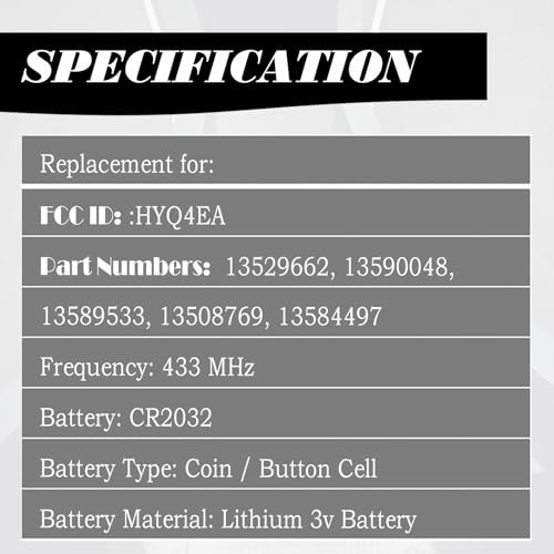 Replacement Car Key Fob Smart Proximity Keyless Entry Remote Control