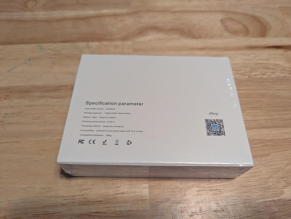 JRing Smart Ring Size 7 Black