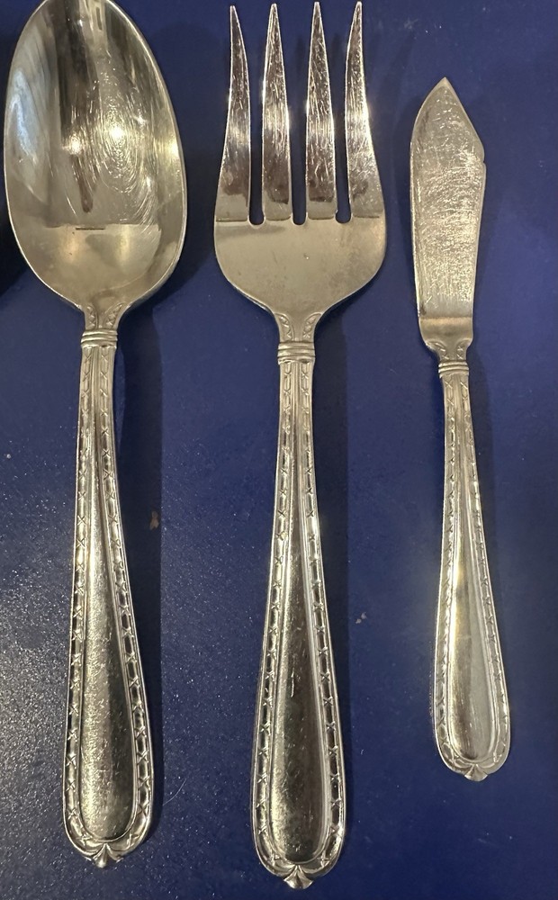 NOBILITY Hampton Silversmiths 5 Piece Hostess Serving Set Stainless Flatware