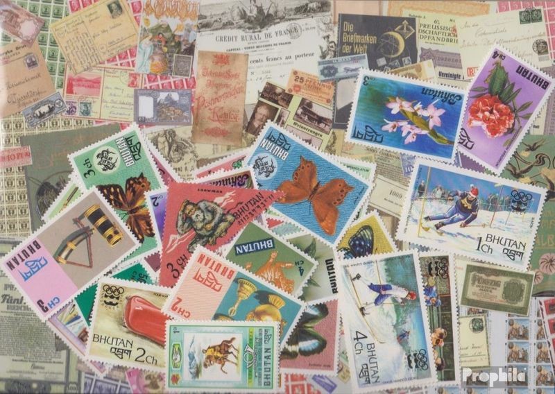 bhutan Stamps 25 different stamps