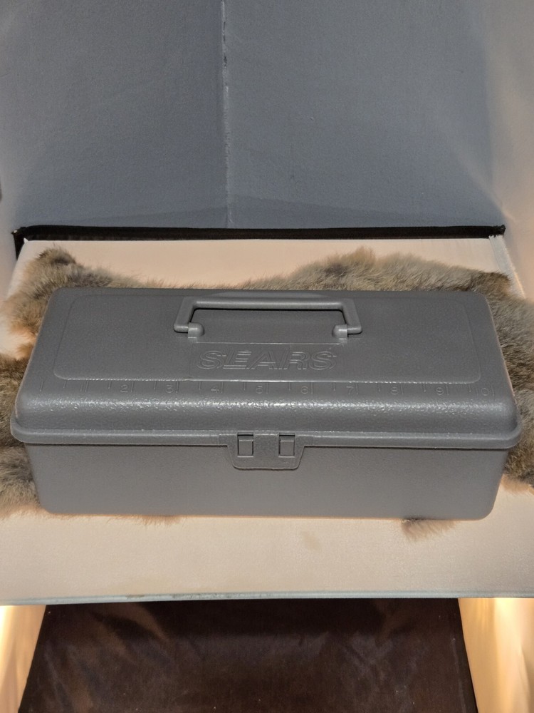 Vintage SEARS Gray ToolBox
