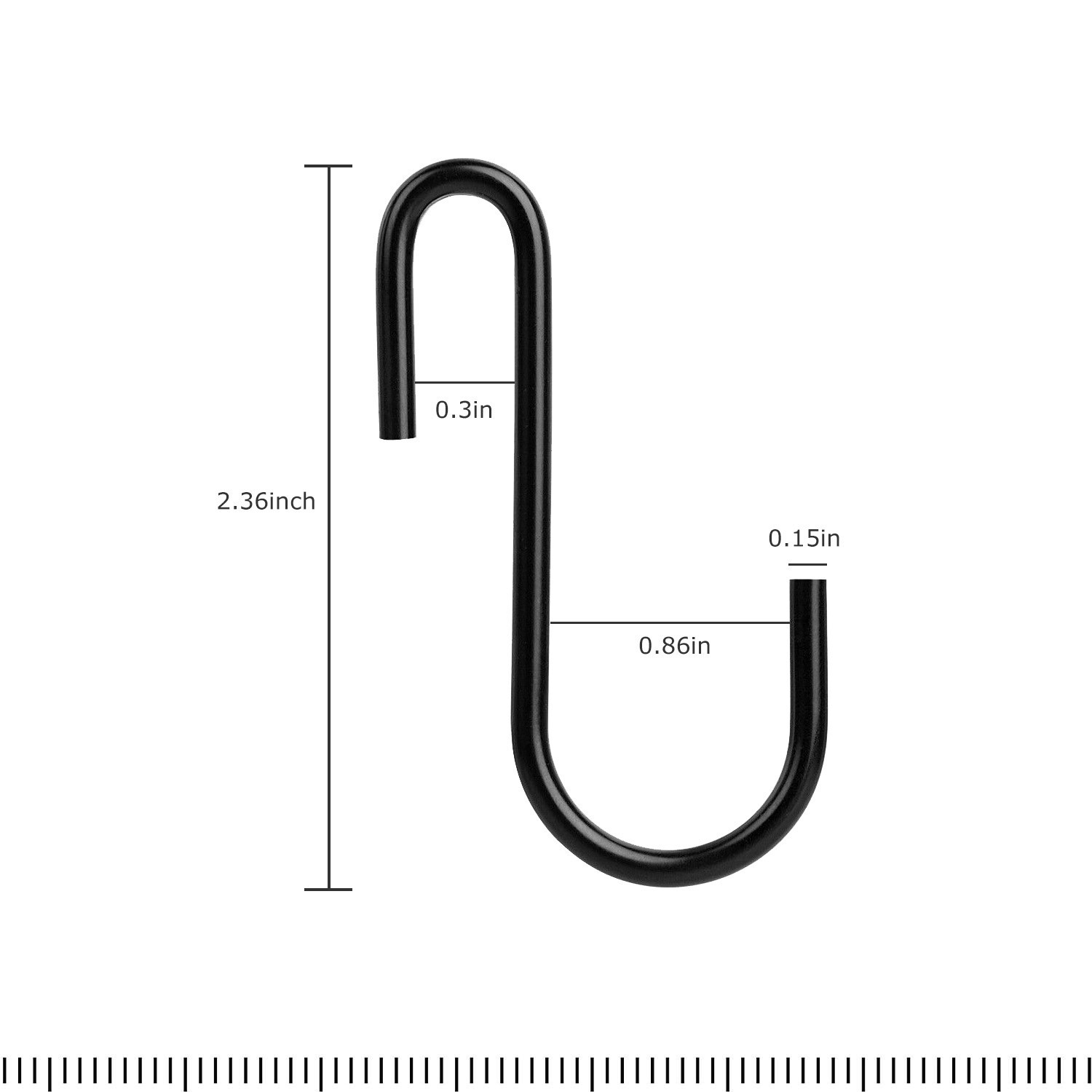 10 PCS Heavy Duty Steel S Shaped Hooks Hanging Hangers Pan Pot Holder Rack