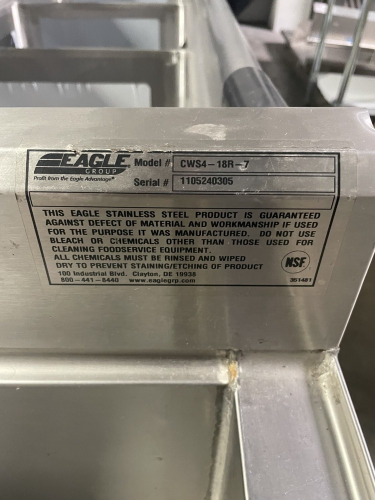 Eagle Group 24'' Underbar Workstation