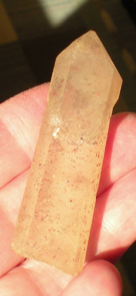 Red Fire Lepidochrocite in Quartz Scepter Crystal Madagascar r815f