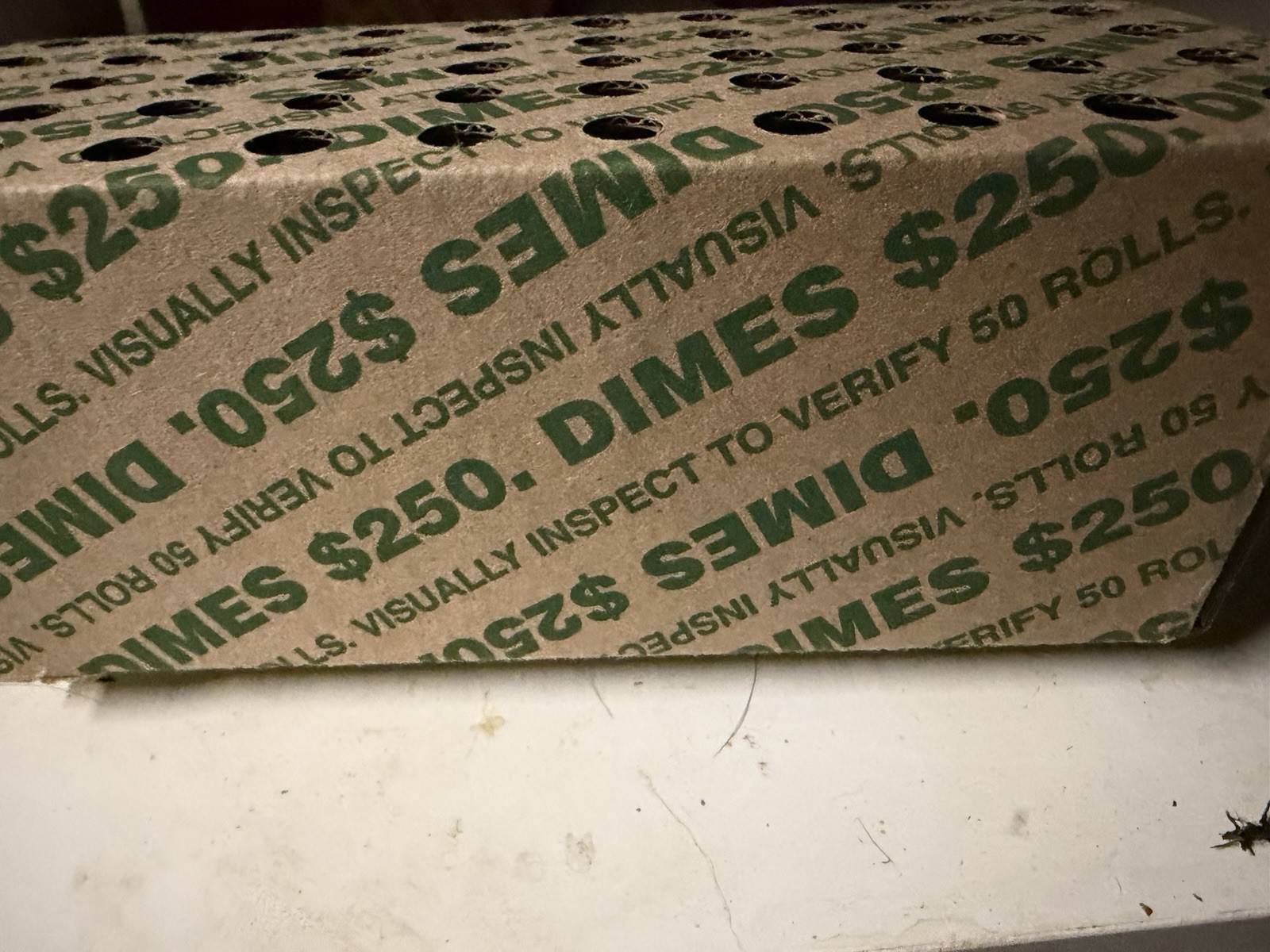 2026 P dimes  semiquinsentennial, 50 roll Box bank rolls, in hand, unsearched