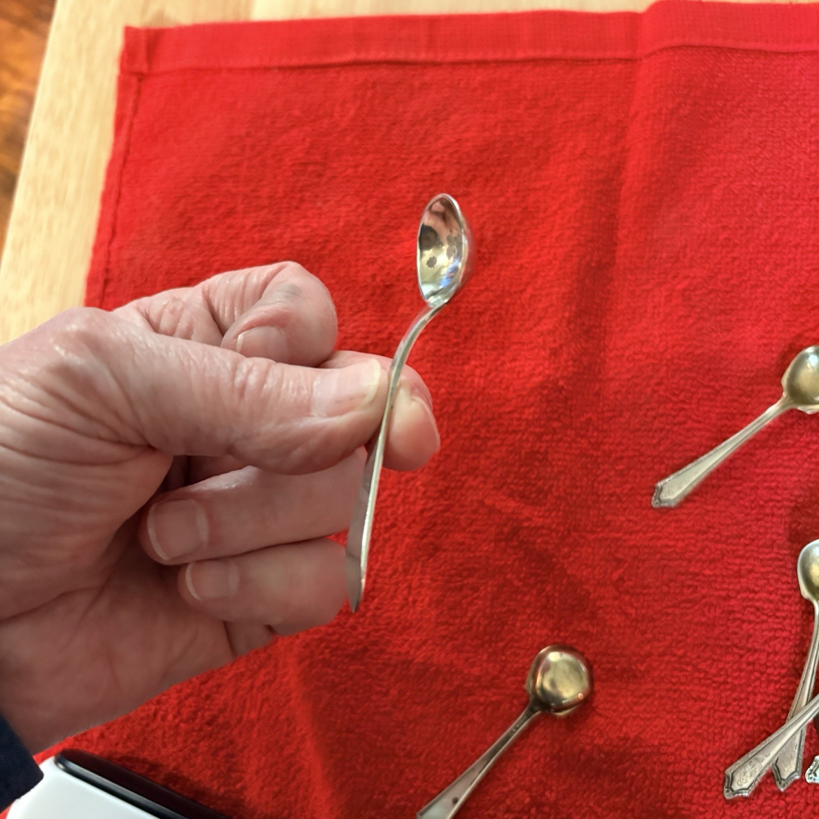 Sterling Silver Master Salt Spoon. Dominick & Haff. ‘Pointed Antique. 3". Nice.