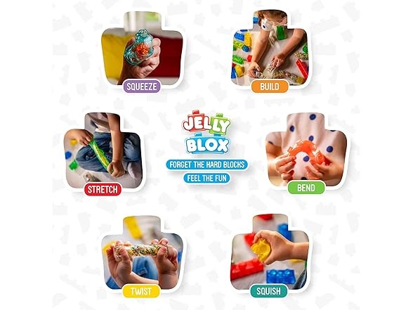 Jelly Blox Construction Site Set | Includes 75 Pieces